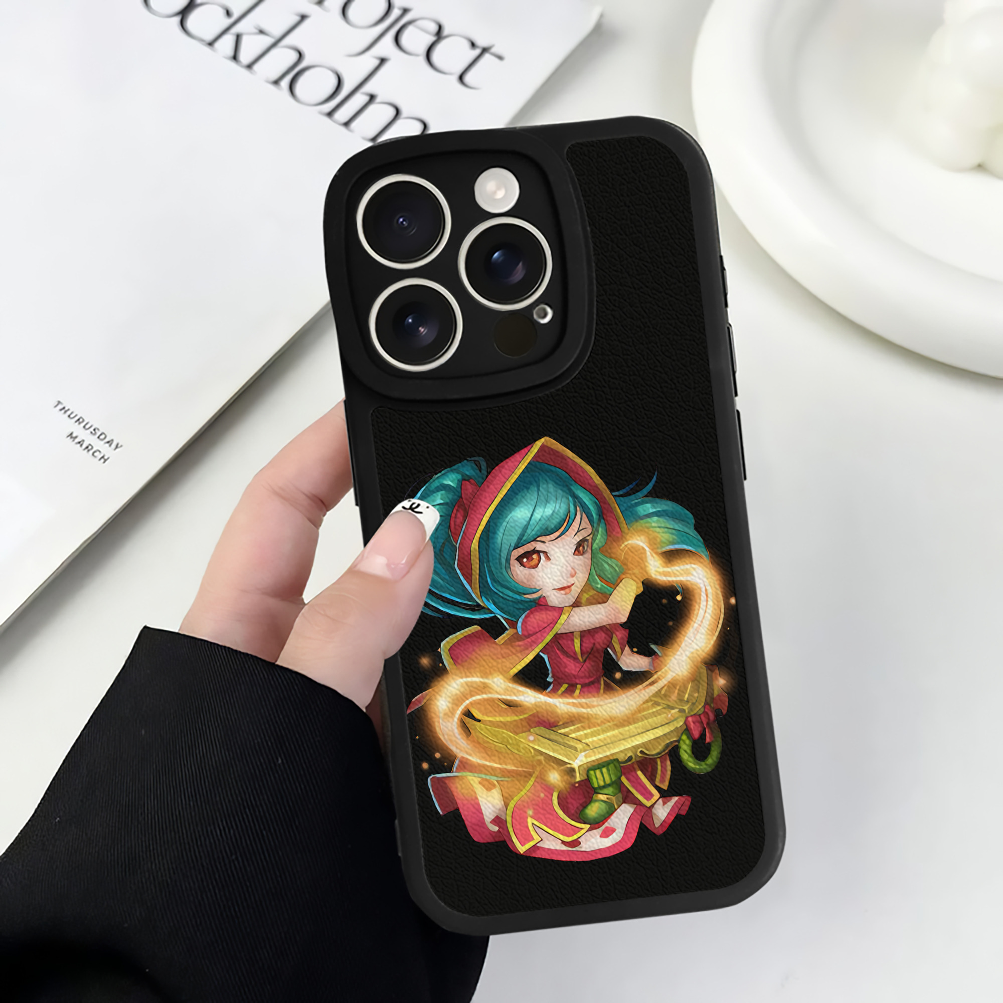 リーグ・オブ・レジェンド League of Legends LOL 【iPhone 16シリーズ対応】シリコンスマホケース（レザー調） 材質：シリコン